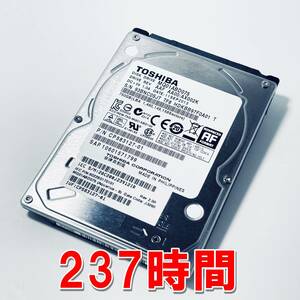 【HDD 750GB】TOSHIBA 2.5インチ 9.5ｍｍ ハードディスク 使用時間237時間　[0SJT750HD164]