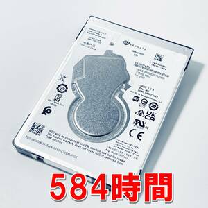 【HDD 2TB】SEAGATE 2.5インチ 7ｍｍ ハードディスク 使用時間584時間　[KBS62000HD171]