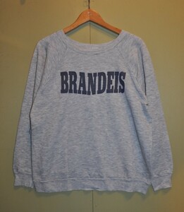 ユーズド 80年代 CHAMPION BRANDIES UNIVERSITY チャンピオン ブランディーズ ユニバーシティー スウェットシャツ MADE IN USA