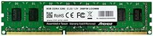 MMOMENT DDR4 8GB 3200Mhz UDIMM デスクトップPC用メモリ (CL22/1.2V/288ピン)