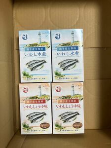 信田缶詰　高級いわし缶詰　しょうゆ煮&水煮　各2缶　計4缶