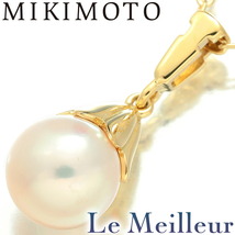 ミキモト 一粒パールネックレス アコヤ真珠 7.1mm K18 MIKIMOTO 中古 プレラブド 返品OK『5％OFFクーポン対象』_画像1