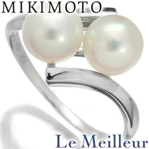 ミキモト リング 指輪 アコヤ真珠 6.6mm/6.6mm K14WG 11号 MIKIMOTO 中古 プレラブド 返品OK『5％OFFクーポン対象』_画像1