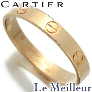 カルティエ ミニラブ リング 指輪 750 22号 Cartier 中古 プレラブド 返品OK『5％OFFクーポン対象』