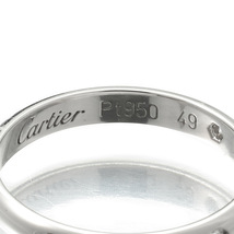 カルティエ 1895 ウェディング リング 指輪 ダイヤモンド Pt950 9号 Cartier 中古 プレラブド 返品OK『5％OFFクーポン対象 』_画像3