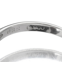 デザインリング 指輪 エメラルド 0.35ct ダイヤモンド Pt900 14号 中古 プレラブド 返品OK『5％OFFクーポン対象 』_画像3