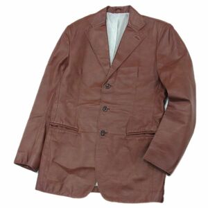 定価5万円●23区DEUX メンズ レザージャケット テーラード ブレザー メンズ Mサイズ 本革 正規品 23区HOMME