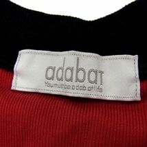 美品 定価1万5000円●adabat アダバット スウェット トレーナー プルオーバー ロゴ刺繍 ゴルフ メンズ 50 大きいサイズ 1円スタート_画像9