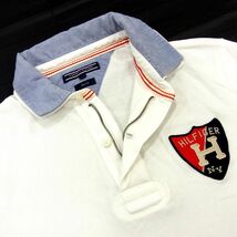 定価1万5000円●TOMMY HILFIGER ポロシャツ 半袖 ゴルフ プルオーバー ロゴ刺繍 トミーヒルフィガー メンズ デニム レイヤード 1円スタート_画像6