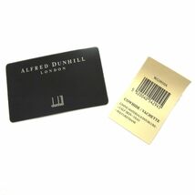 新品 定価5万円●Alfred Dunhill ダンヒル レザー 財布 二つ折り ウォレット コンパクト ロゴ型押し ブラック メンズ 牛革 未使用 正規品_画像9