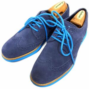 定価4万円●COLE HAAN LUNARGRAND コールハーン ウィングチップ オックスフォード レザー シューズ スニーカー 革靴 25 メンズ 1円スタート