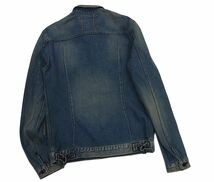 美品 定価26.400円■クロ KURO 1st TYPE デニムジャケット ジージャン VINTAGE WASH ヴィンテージウォッシュ加工 メンズ_画像4