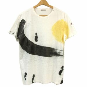 ◆MONCLER モンクレール ペイント 半袖 Ｔシャツ 水墨画 カットソー イタリア製 メンズ 春夏物