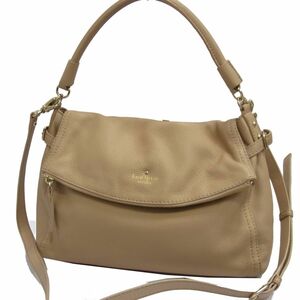 *kate spade Kate Spade leather handbag leather shoulder bag 2WAY lady's bag shoulder belt removed possible 1 jpy start 