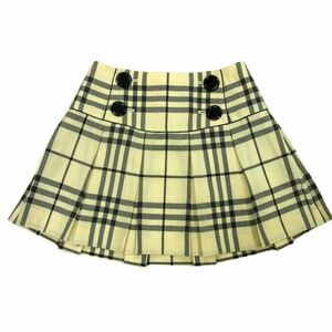 美品■BURBERRY BLUE LABEL プリーツ ミニスカート ノバチェック柄 安室奈美恵 バーバリーブルーレーベル レディース