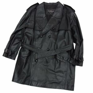 ◆A-ONE LEATHER レザートレンチコート 本革 メンズ