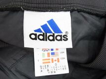 90’s☆adidas アディダス プルオーバージャケット ピステ スポーツ ヴィンテージ ブラック 国旗タグ ナイロンジャケット 1円スタート_画像7