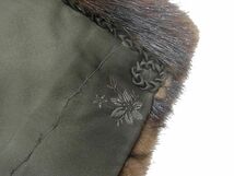 高級毛皮◇NOUVELLE ヌーベル シェブロンカット ミンクコート MINK FUR 毛艶 毛並 皮質 良好 13号 レディース_画像6