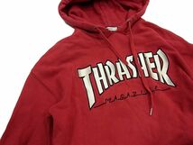 ■jouetie×THRASHER パーカー ダメージ加工 フレイムロゴ フーディー スウェット ファイヤーパターン レディース_画像6