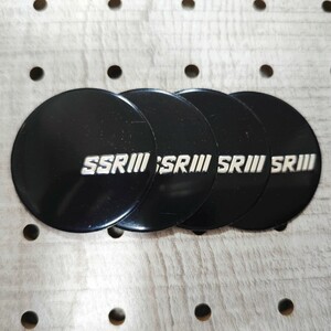 【SSR】ホイール センターキャップ 45mm 4P【ブラック】トヨタ 日産 ホンダ 三菱 スズキ マツダ スバル ダイハツ等の純正社外品等に