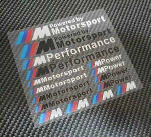 BMW Mシリーズ ステッカー 16点セット■MPerformance MSport MPower E36 E39 E46 E60 E90 F10 F20 F30 x1x2x3x4x5x6x7x8 320 325