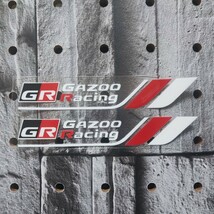 トヨタ【GR】GAZOO RACING ワイパーブレード用 ステッカー 2P■プリウス クラウン ハリアー アルファード アクア ヤリスクロス 86 C-HR_画像7