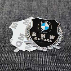 BMW メタルエンブレム １P【シルバー】MSport MPerformance MPower E46 E60 E90 F10 F20 F30 x1x2x3x4x5x6x7x8 xm