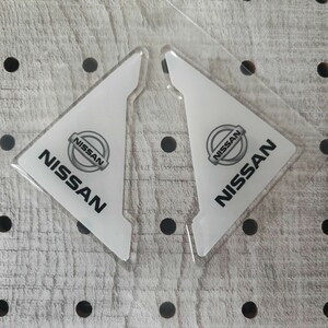 Nissan 傷防止 ドアエッジガード ホワイト 2P■Serena Note/オーラ Kix Elgrand デイズ リーフ Cube X-Trail