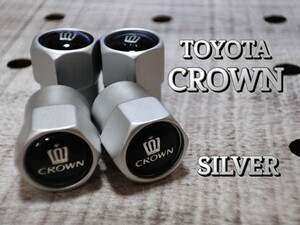 TOYOTA[CROWN] колпачок воздушного клапана 4P[ серебряный ] Crown спорт кроссовер Athlete S170 180 200 210 220 SH35