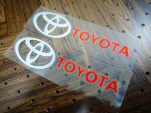 トヨタ ステッカー 2P■プリウス クラウン ハリアー アルファード アクア ヤリスクロス ライズ RAV4 86 カムリ C-HR bB プラド シエンタ