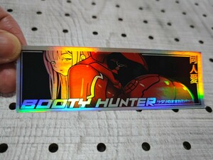 BOOTY HUNTER 14 ホログラム レインボーカラーステッカー セクシー系 防水 走り屋 痛車 イベント カスタム JDM ローダウン ドレスアップ