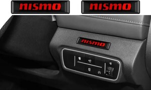  Nismo красный Logo 3D Mini стикер 2P# Serena Note /o-la Kics GT-R Elgrand Dayz leaf Cube X-trail 