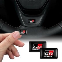 GR SPORT 3Dミニステッカー 10P■プリウス クラウン ハリアー アルファード アクア ヤリスクロス ライズ RAV4 86 カムリ C-HR bB プラド_画像4