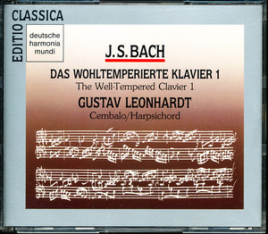 2CD dhm国内盤 レオンハルト/Gustav Leonhardt - バッハ：平均律クラヴィーア曲集第1巻　5FB000064E8B