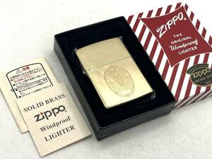 未使用 ZIPPO ジッポー 1932-1990 LA 警察 紋章 ライター 真鍮 ゴールド