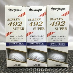 【未使用/長期保管品/TO】MacGregger マグレガー SURLYN 492 SUPER ゴルフボール LARGE 9球セット 　MZ0518