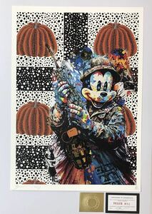 DEATH NYC アートポスター 世界限定100枚 ミッキーマウス Mickey Mouse ディズマランド ドルク バンクシー 草間彌生 かぼちゃ 現代アート 