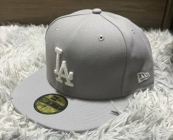 NEW ERA LOS ANGELES DODGERS 59FIFTY ニューエラ ロサンゼルスドジャース グレー 7 1/2