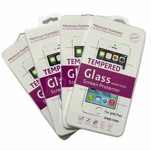 iPhone6sPlus iPhone6Plus 液晶保護強化ガラスフィルム 4枚セット