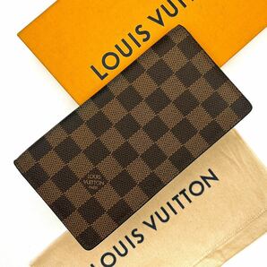 ★ほぼ極美品★【A459】LOUIS VUITTON ルイヴィトンダミエ ポルトバルール カルトクレディ 二つ折り 長財布 ウォレット N61823の画像1