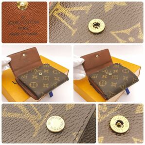 ★美品★【A504】LOUIS VUITTON ルイヴィトン モノグラム ポルトフォイユ・エリーズ 三つ折り財布 WホックM61654/SP1022の画像6