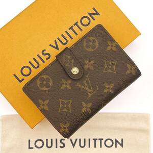 ★美品★【A526】LOUIS VUITTON ルイヴィトン モノグラム ポルトモネ ヴィエノワ がま口財布 二つ折り財布 M61674/TH1001