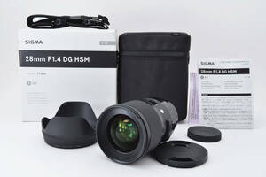 元箱 ケース 取扱説明書付 ★ほぼ新品★ SIGMA シグマ 28mm F1.4 DG HSM Art Sony ソニー Eマウント対応 (2470)