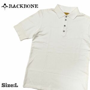 BACK BONE/バックボーン/ポロシャツ/Size:L/匿名配送/送料無料