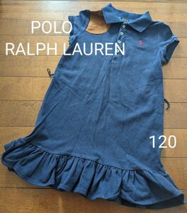 POLO RALPH LAUREN　ポロ ラルフローレン　ポロシャツワンピース　チュニック　紺　120cm