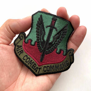 米軍実物デッド/ミリタリー/ワッペンUSAFパッチAir Combat Commandアメリカ空軍 デッドストック新品・未使用ACC航空戦闘軍団