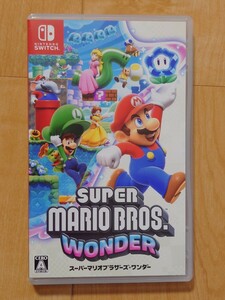 Switch Nintendo 任天堂 ソフト 【Switch】 スーパーマリオブラザーズ ワンダー 美品 マリオ スイッチ ニンテンドー 人気 送料込み