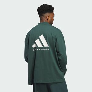 * Adidas ADIDAS новый товар мужской casual баскетбол хлопок вырез лодочкой футболка с длинным рукавом L размер [IT4507-L] три .*QWER