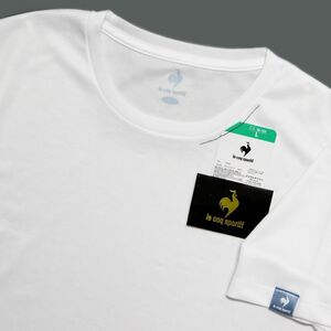 ●送料390円可能商品 ルコック le coq sportif 訳あり メンズ トレーニング 半袖 Tシャツ ウェア 白 Lサイズ [HM29]一 三 弐★QWER