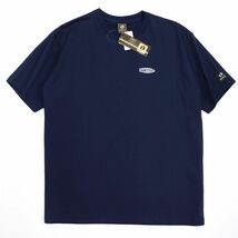 ●送料390円可能商品 ハンテン HANGTEN 新品 メンズ カジュアル バックロゴ 半袖 Tシャツ 紺 4Lサイズ [SM467K-BL5-4L] 一 三 零★QWER★_画像3